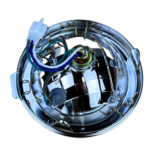 Phare multiréflecteur diamant jaune et chrome pour Dax