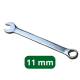 Clé combinée de 11 mm avec un côté clé plate et un côté clé à anneau