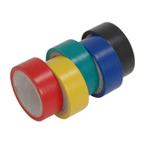 5-piece insulation tape set – 19 mm (PVC) - different colors