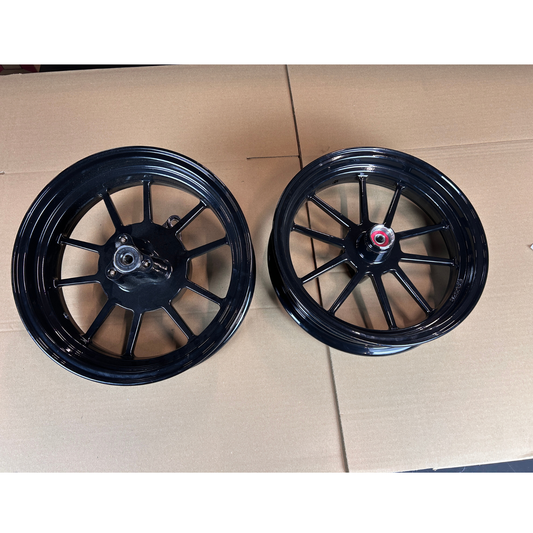 Ensemble de jantes petites éraflures - noir tubeless 12 pouces 2.75 – 3.50 adapté pour Dax