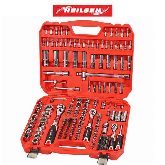 Neilsen - 192-delige doppenset – 1/4", 3/8" & 1/2" (Super Lock & E-type)