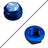 Balhoofdmoer CNC – blauw - geschikt voor Honda en replica Dax