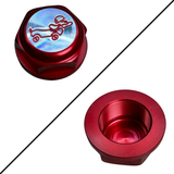 Balhoofdmoer CNC – rood - geschikt voor Honda en replica Dax