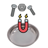 Neilsen - Magnetic parts tray 100 mm – Stainless steel