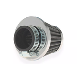 Conische luchtfilter chrome met aansluiting van 48mm