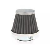 Conische luchtfilter chrome met aansluiting van 48mm