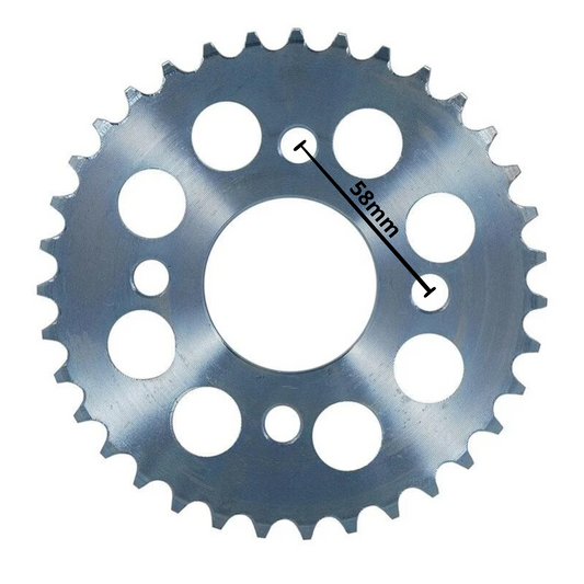 Achtertandwiel 4 gaten Dax 28 / 30T / 32T / 33T / 35T / 36T / 37T / 39T / 40T/ 42T
