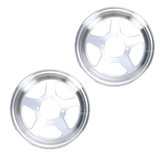 Five-spoke 10-inch rim set - 3.50 x 3.00, suitable for Monkey and Dax, silver