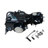 72-ccm-Komplettmotor schwarz – Schaltgetriebe – 4 Gänge, Kickstart. Dax, 70 ccm
