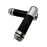 Poignées argentées CNC avec bar-end