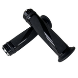 Poignées Twister noires pour guidons de 22,2 mm CNC Dax et Monkey