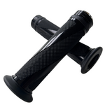 Poignées Twister noires pour guidons de 22,2 mm CNC Dax et Monkey