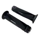 Poignées Twister noires pour guidons de 22,2 mm CNC Dax et Monkey