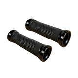 Poignées CNC noires pour guidons de diamètre 22 mm.