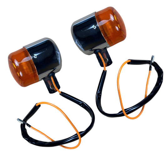 Pinkers / Knipperlichten Dax oranje lens 12V lamp (2 stuks)