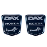 Autocollants cadre Funny-dog Dax honda noir - argent - rouge - 2 pièces