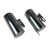 Deux réservoirs d'essence en aluminium chromé supplémentaires - 1 litre