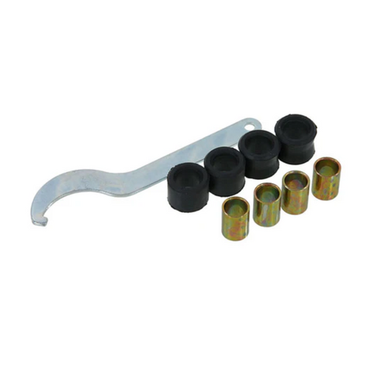Amortisseurs / ressorts arrière 330mm bleu & chrome - réglable