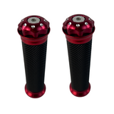 Red grips for 22.2mm handlebars Dax, Monkey, PBR, Pitbike..