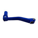 Pédale de changement CNC avec motif triangulaire bleu pour 50cc - 125cc