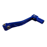 Pédale de changement CNC avec motif triangulaire bleu pour 50cc - 125cc