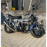 Deutsche Schutzbleche im German-Look, Chrom/Silber, Dax und Chaly