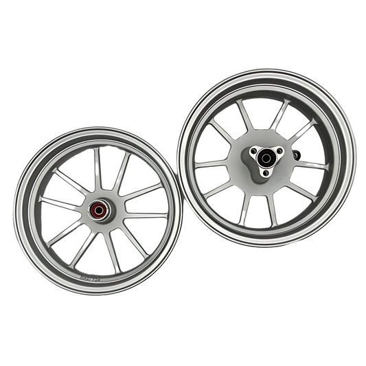Felgensatz silber tubeless 12 Zoll 2.75 – 3.50 Geeignet für Dax