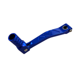 Pédale de changement CNC avec motif triangulaire bleu pour 50cc - 125cc