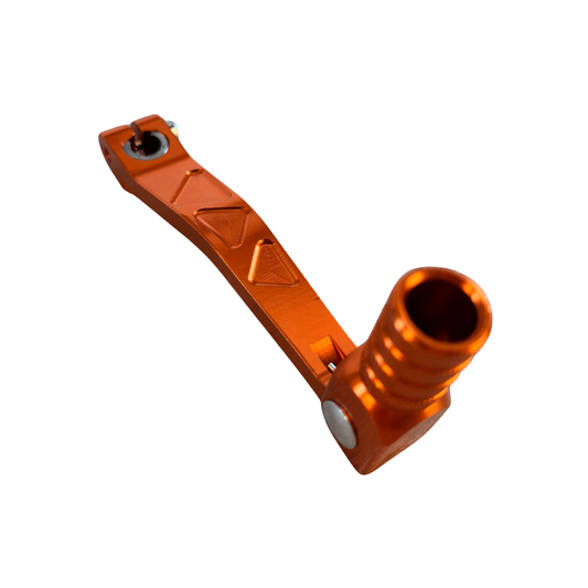 CNC schakelpedaal met driehoekspatroon oranje voor 50cc - 125cc