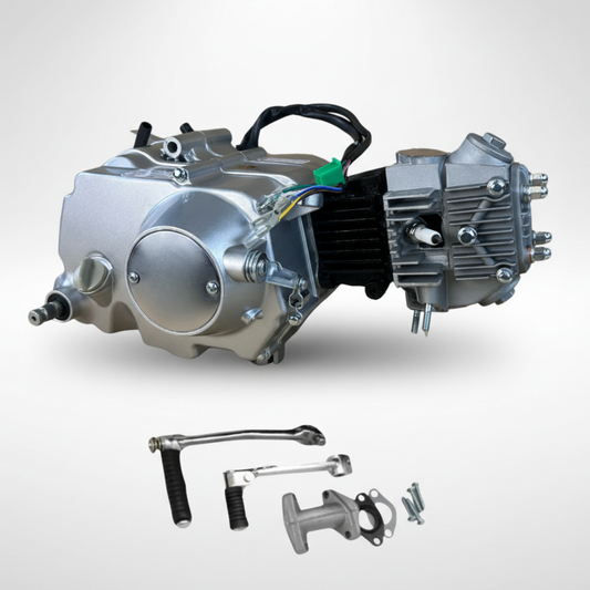 72cc 4-stroke shift engine block silver – 4 gears - Dax, Monkey, PBR..