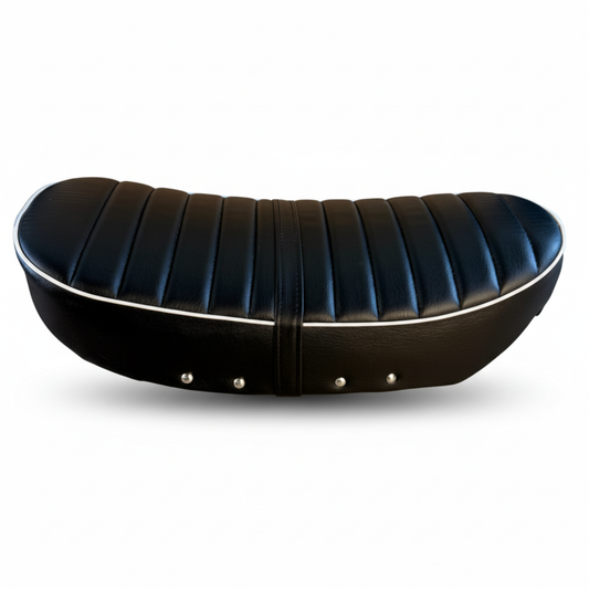 Low seat for Dax 2.5 and 3.5 liter Dax - Japanese style black with white border