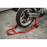 Béquille universelle rouge - adaptée à tous les types de cyclomoteurs et motos