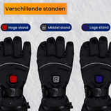 Electrically heated winter gloves with power banks - three settings