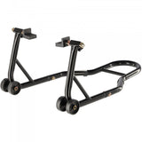 Béquille paddock universelle noire - adaptée à tous les types de cyclomoteurs et motos