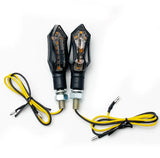 LED Universele pinkers scrolleffect pijlvorm met smoked lens (2 stuks)