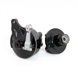 Ensemble de moyeu de singe pour jante à quatre trous noir avec tambour de frein Dax axe 12mm