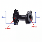 Pipe d’admission 18 mm noir - Lifan, YX, Skyteam, Honda...