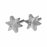 Send Dax and Monkey star-shaped CNC silver knobs