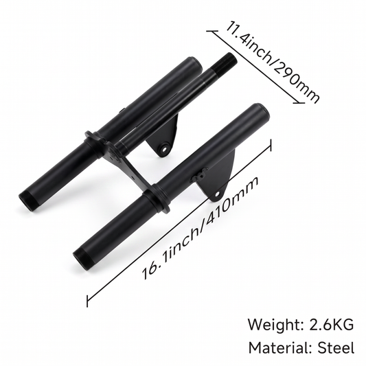 Front Fork H-Piece for Honda and Dax / CT70 Replica Models – Reproduction – Satin Black