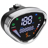 Digital speedometer and tachometer for Dax black and chrome