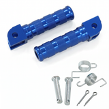 CNC voetsteuntjes - 21 mm blauw voor Dax en Monkey modellen