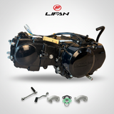 Lifan 90cc Komplettmotor schwarz – Schaltgetriebe – 4 Gänge, Kickstarter. Dax, (86cc)