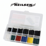 180-piece heat shrink tubing set – color-coded (2 to 9 mm)