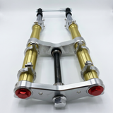USD-Upside-down-Gabel Dax 40 mm 4 Kolben Gold und Chrom