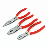 3-piece pliers set 200 mm – combination, needle-nose pliers and side cutters