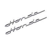 Autocollants logo emblème Honda S800 Chrome (repro) ensemble de 2 pièces