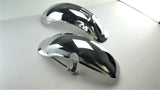 Deutsche Schutzbleche im German-Look, Chrom/Silber, Dax und Chaly