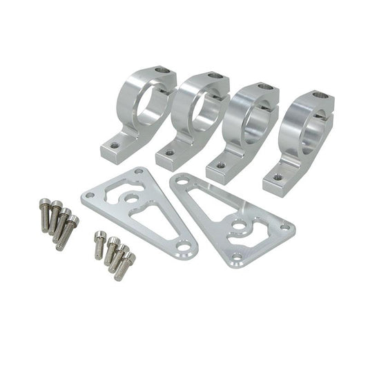Light brackets 26mm CNC silver for mounting on all 26mm front forks
