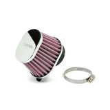 Takegawa air filter oval - chrome with 46mm connection