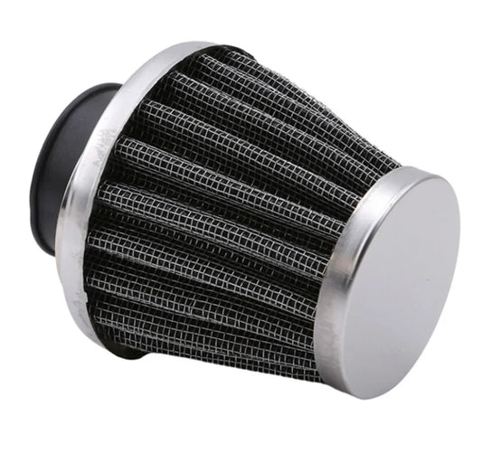 Air filter K&N type 35mm chrome look standard